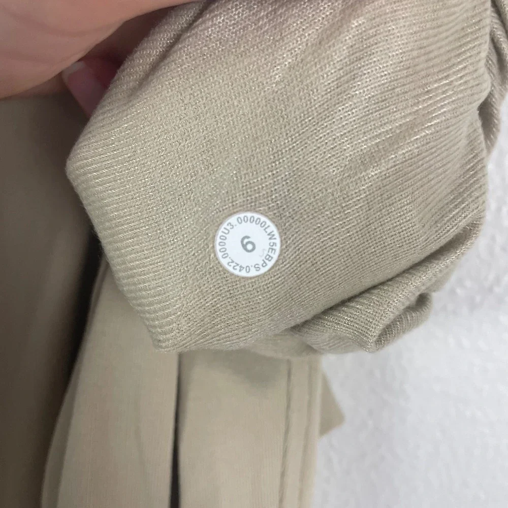 Lululemon Ready to Rulu Jogger Pants Tan Size 6 High Rise Drawstring Pockets‎
